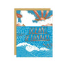 Hello Lucky - Single Card - Oceans Of Thanks - Handworks Nouveau Paperie