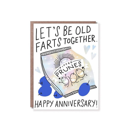 Hello Lucky - Single Card - Old Farts - Handworks Nouveau Paperie