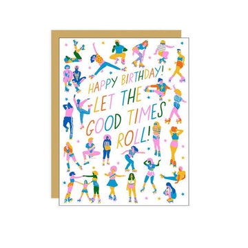 Hello Lucky - Single Card - Roller Peeps - Handworks Nouveau Paperie