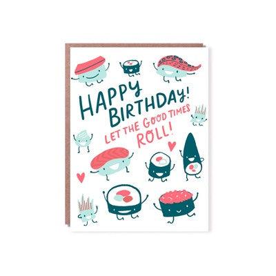 Hello Lucky - Single Card - Sushi Roll - Handworks Nouveau Paperie