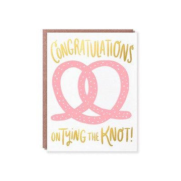 Hello Lucky - Single Card - Tie The Knot - Handworks Nouveau Paperie