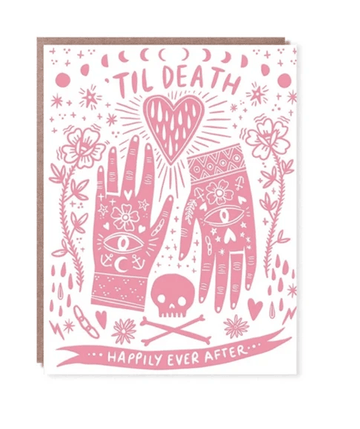 Hello Lucky - Single Card - Til Death - Handworks Nouveau Paperie