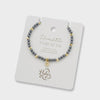 Hematite aura of gold gem bracelet - Handworks Nouveau Paperie