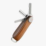 Key Organiser Leather - Tan with White Stitch - Handworks Nouveau Paperie