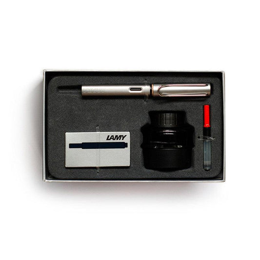 LAMY - AL-STAR - Gift Pack - Fountain Pen Medium - Graphite - Handworks Nouveau Paperie