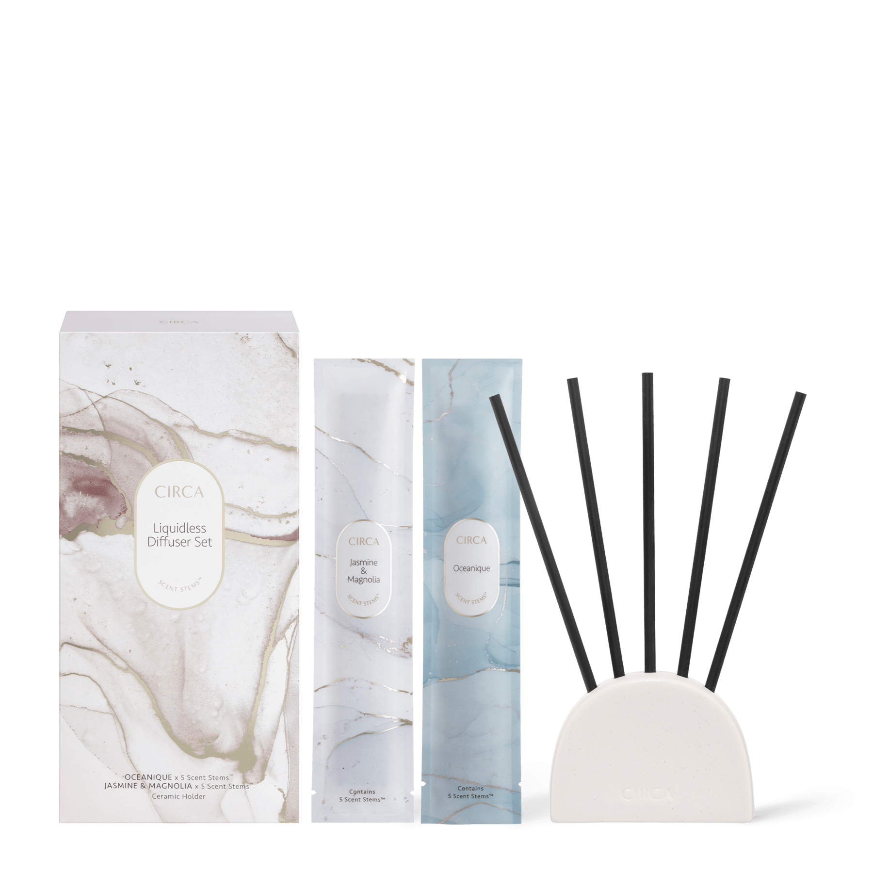 LIQUIDLESS DIFFUSER DUO - (OCEANIQUE & JASMINE & MAGNOLIA) - Handworks Nouveau Paperie