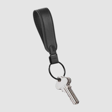 Loop Keychain - Leather - Black - Handworks Nouveau Paperie