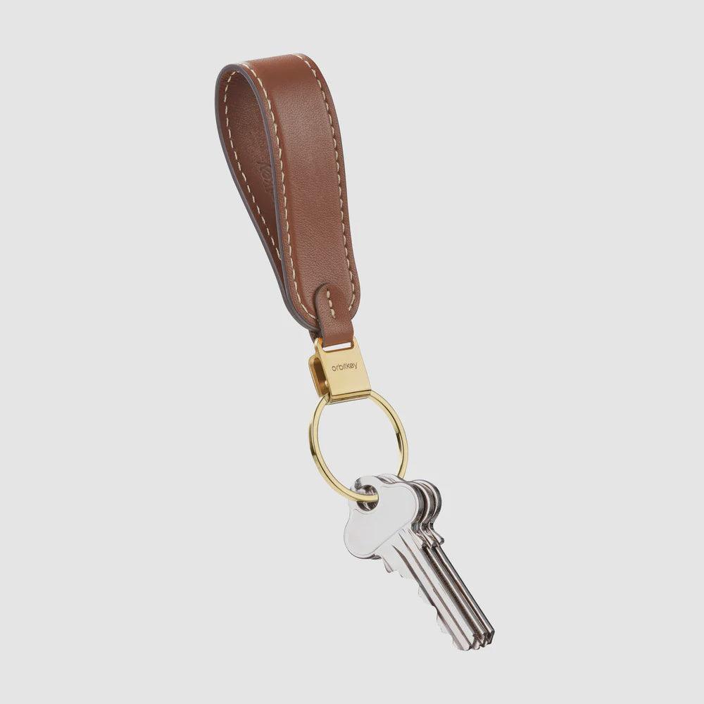 Loop Keychain - Leather - Caramel - Handworks Nouveau Paperie