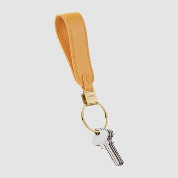 Loop Keychain - Leather - Orange - Handworks Nouveau Paperie