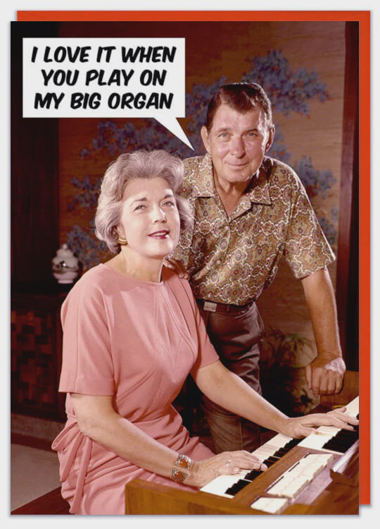 Play On My Big Organ Greeting Card