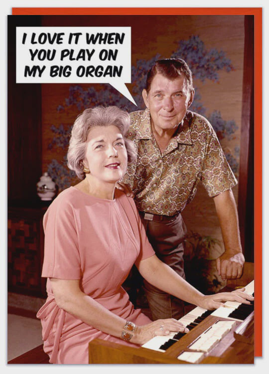 Play On My Big Organ Greeting Card