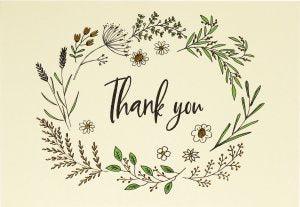 Native Botanicals Thank You Notes - Handworks Nouveau Paperie