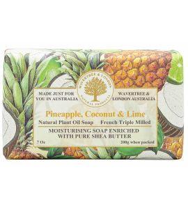 NATURAL PLANT OIL SOAP - PINEAPPLE, COCONUT AND LIME - Handworks Nouveau Paperie