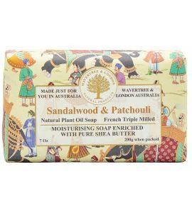 NATURAL PLANT OIL SOAP - SANDALWOOD & PATCHOULI - Handworks Nouveau Paperie