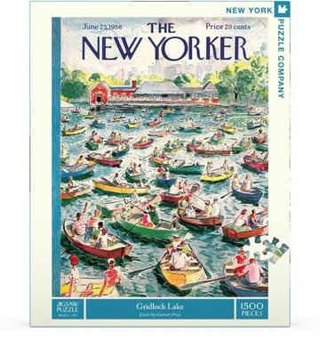 New Yorker Puzzle - 1500 Pc Puzzle - Gridlock Lake - Handworks Nouveau Paperie