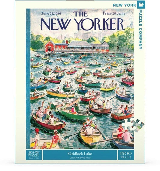 New Yorker Puzzle - 1500 Pc Puzzle - Gridlock Lake - Handworks Nouveau Paperie