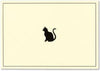 NOTE CARD - BLACK CAT - Handworks Nouveau Paperie