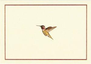 NOTE CARD- HUMMINGBIRD FLIGHT - Handworks Nouveau Paperie