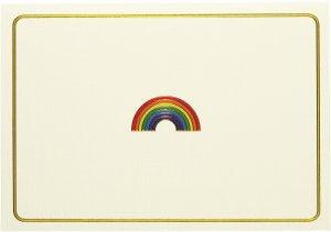 NOTE CARD - RAINBOW - Handworks Nouveau Paperie