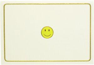 NOTE CARD - SMILEY FACE - Handworks Nouveau Paperie