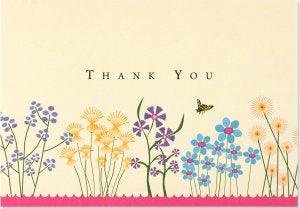 NOTE CARD - SPARKLY GARDEN - Handworks Nouveau Paperie
