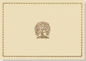 NOTE CARD- TREE OF LIFE - Handworks Nouveau Paperie