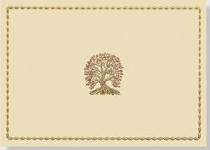 NOTE CARD- TREE OF LIFE - Handworks Nouveau Paperie