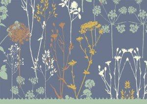 NOTE CARD- TWILIGHT GARDEN - Handworks Nouveau Paperie