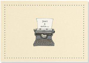 NOTE CARD- TYPEWRITER - Handworks Nouveau Paperie