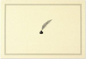 NOTE CARDS- QUILL PEN AND INK - Handworks Nouveau Paperie