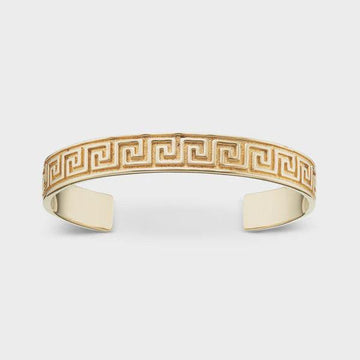 Olympia Greek Key - Cuff Bangle - Handworks Nouveau Paperie