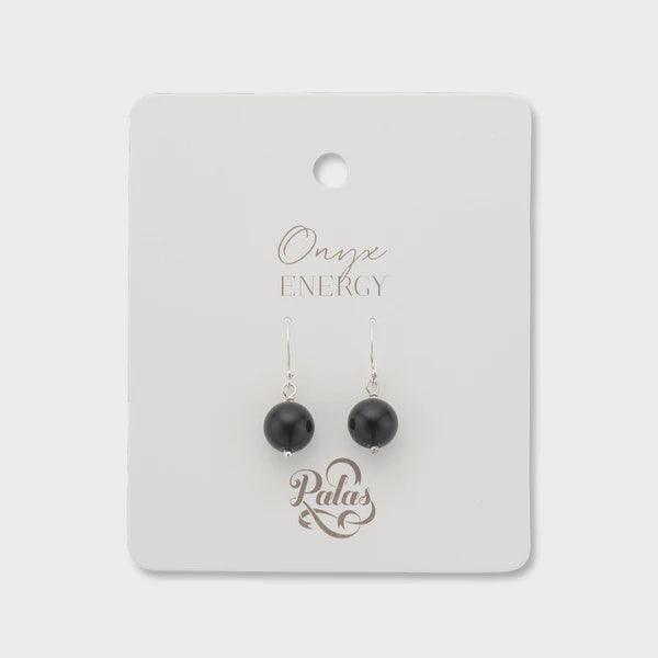Onyx Healing Gem Earrings - Handworks Nouveau Paperie