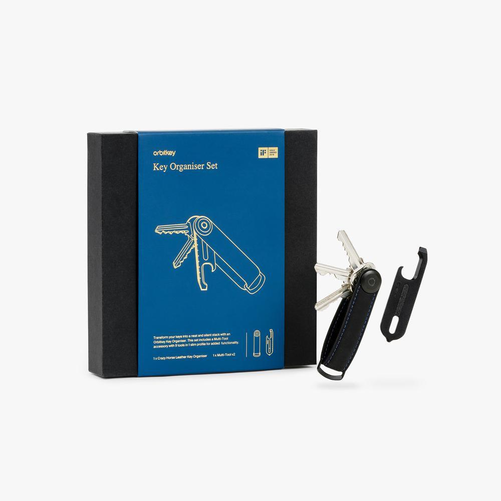 Orbitkey - Key Organiser Set - Black - Handworks Nouveau Paperie