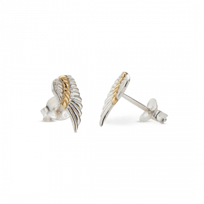 Palas - Angel Wings Stud Earrings - Handworks Nouveau Paperie