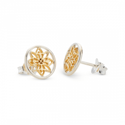 Palas - Mandala Stud Earrings - Handworks Nouveau Paperie