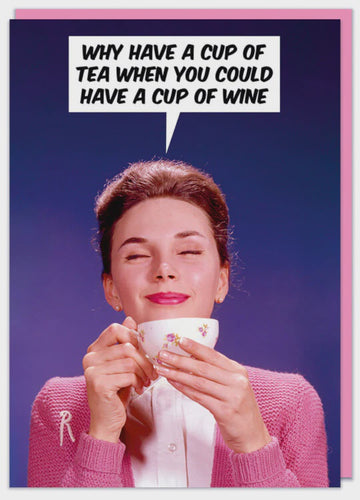 Cup Of Wine Greeting Card