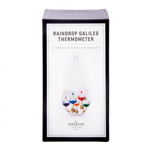 Raindrop Galileo Thermometer - Handworks Nouveau Paperie