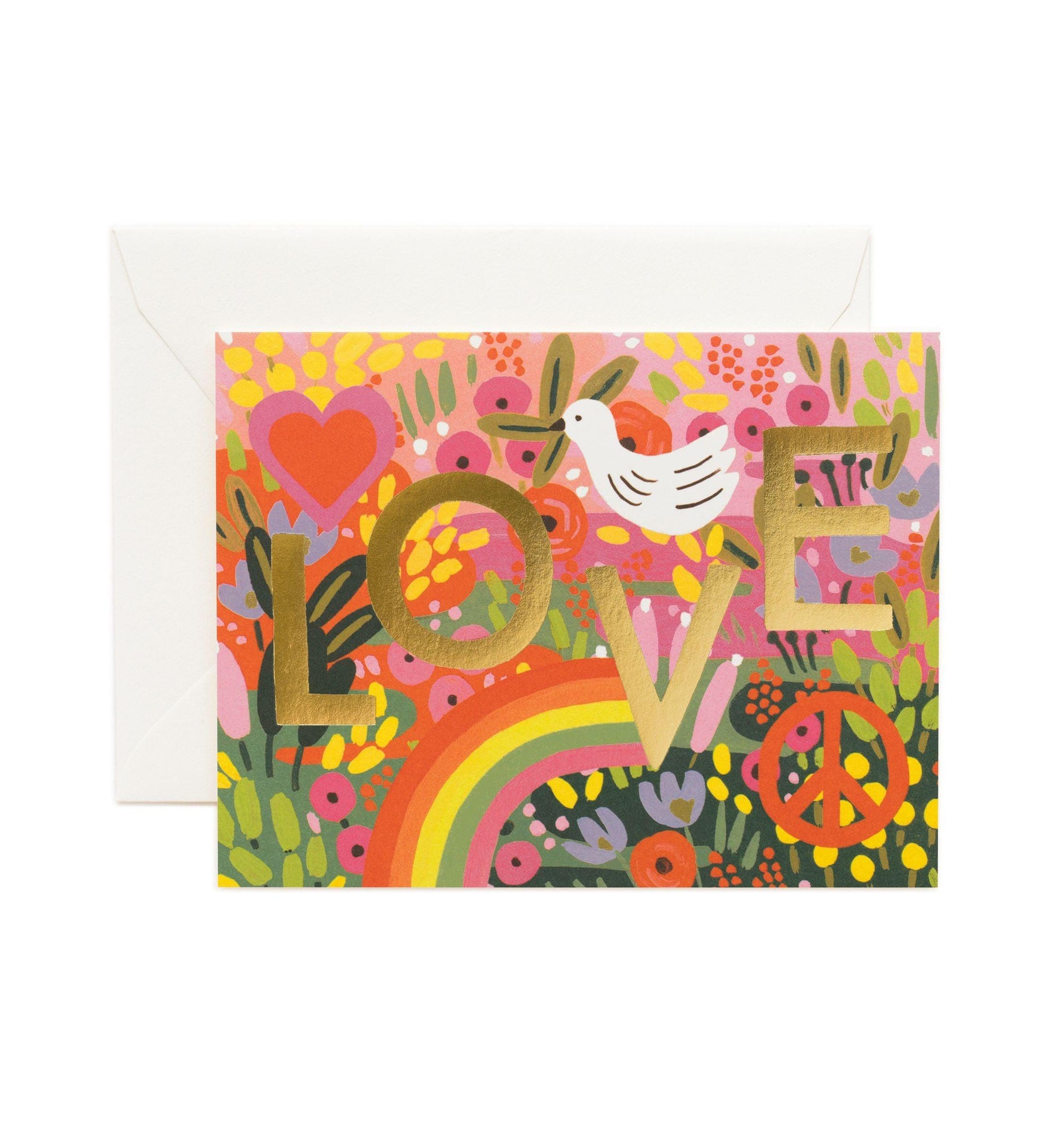 Rifle Paper Co - Single Card - All You Need is Love - Handworks Nouveau Paperie