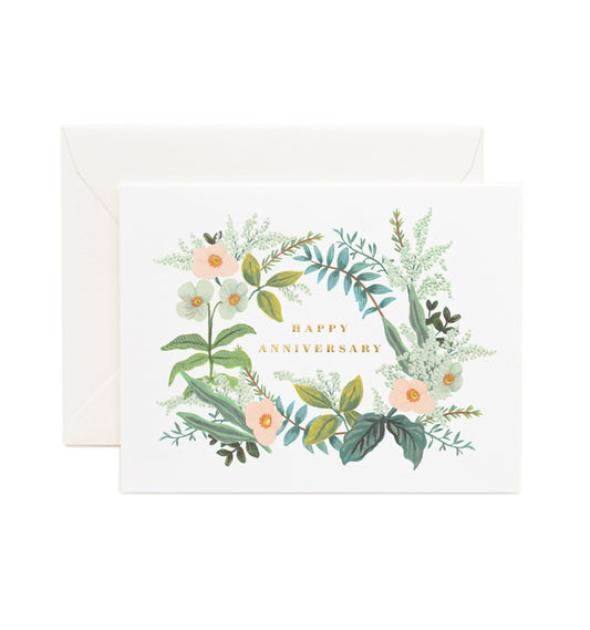 Rifle Paper Co - Single Card - Anniversary Bouquet - Handworks Nouveau Paperie