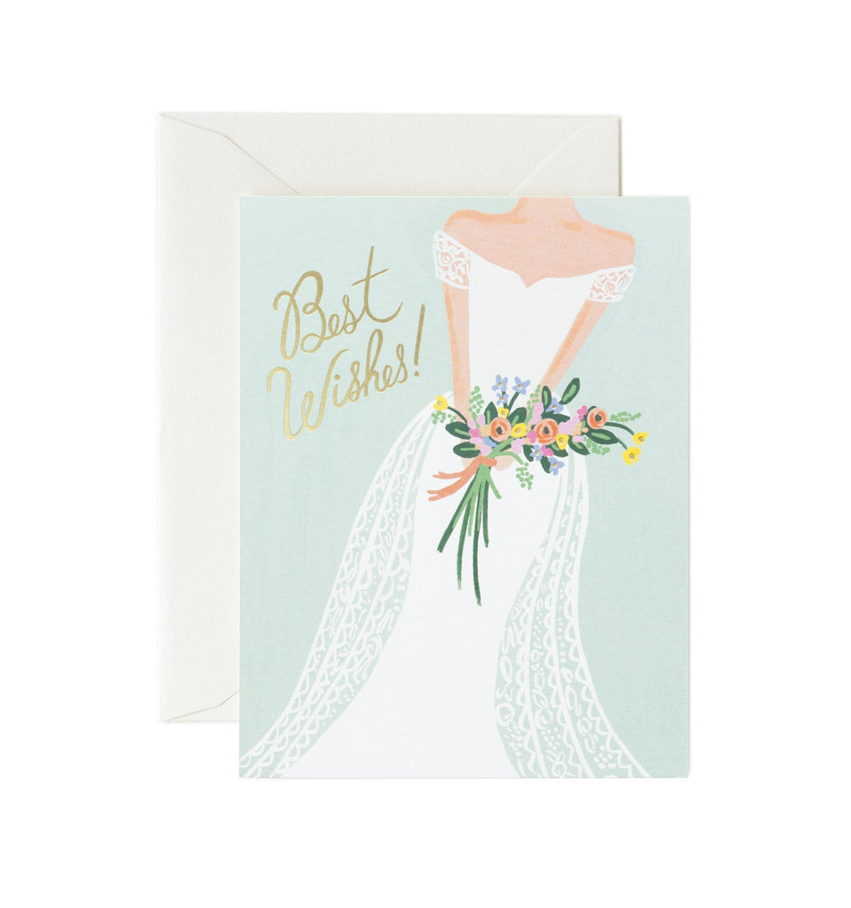 Rifle Paper Co - Single Card - Beautiful Bride - Handworks Nouveau Paperie