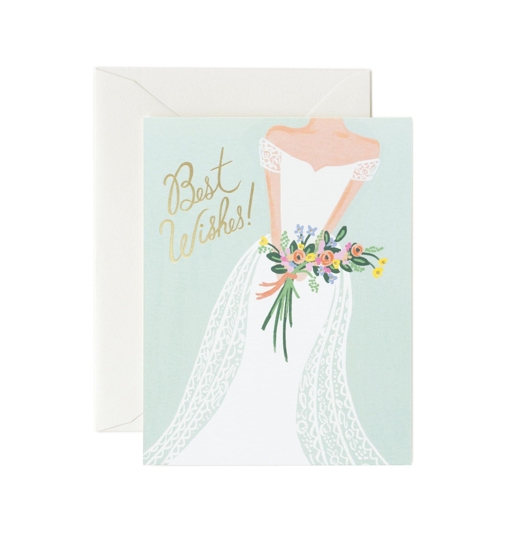 Rifle Paper Co - Single Card - Beautiful Bride - Handworks Nouveau Paperie
