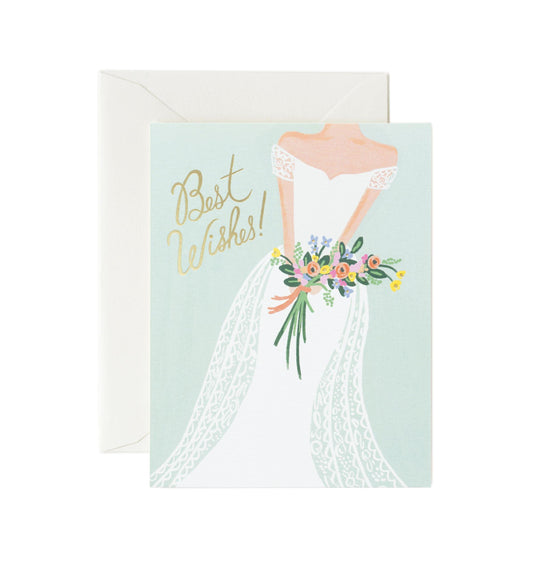 Rifle Paper Co - Single Card - Beautiful Bride - Handworks Nouveau Paperie