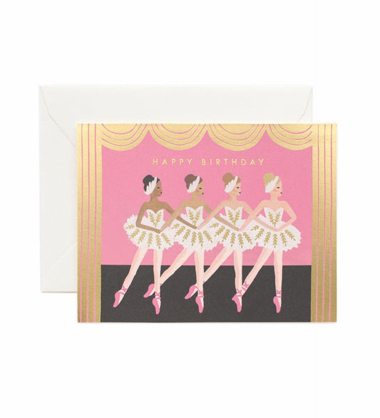 Rifle Paper Co - Single Card - Birthday Ballet - Handworks Nouveau Paperie