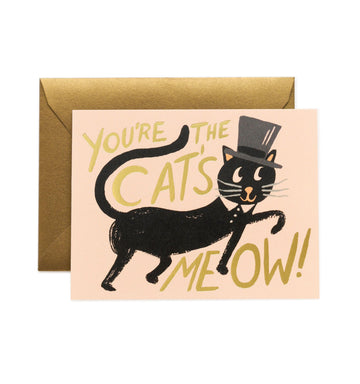 Rifle Paper Co - Single Card - Cat's Meow - Handworks Nouveau Paperie