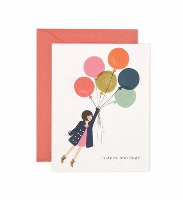 Rifle Paper Co - Single Card - Fly Away Birthday - Handworks Nouveau Paperie