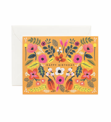 Rifle Paper Co - Single Card - Folk Birthday - Handworks Nouveau Paperie