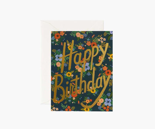 Rifle Paper Co - Single Card - Garden Birthday - Handworks Nouveau Paperie