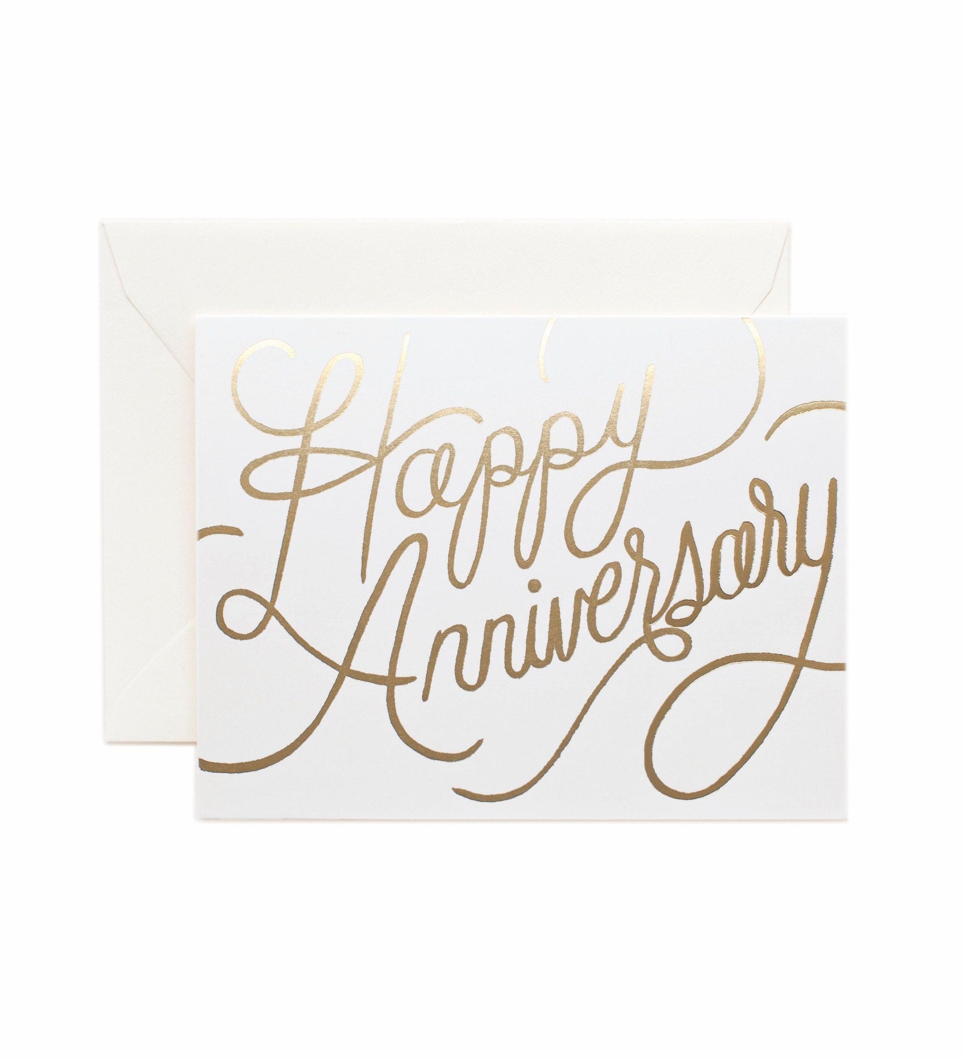 Rifle Paper Co - Single Card - Happy Anniversary - Handworks Nouveau Paperie