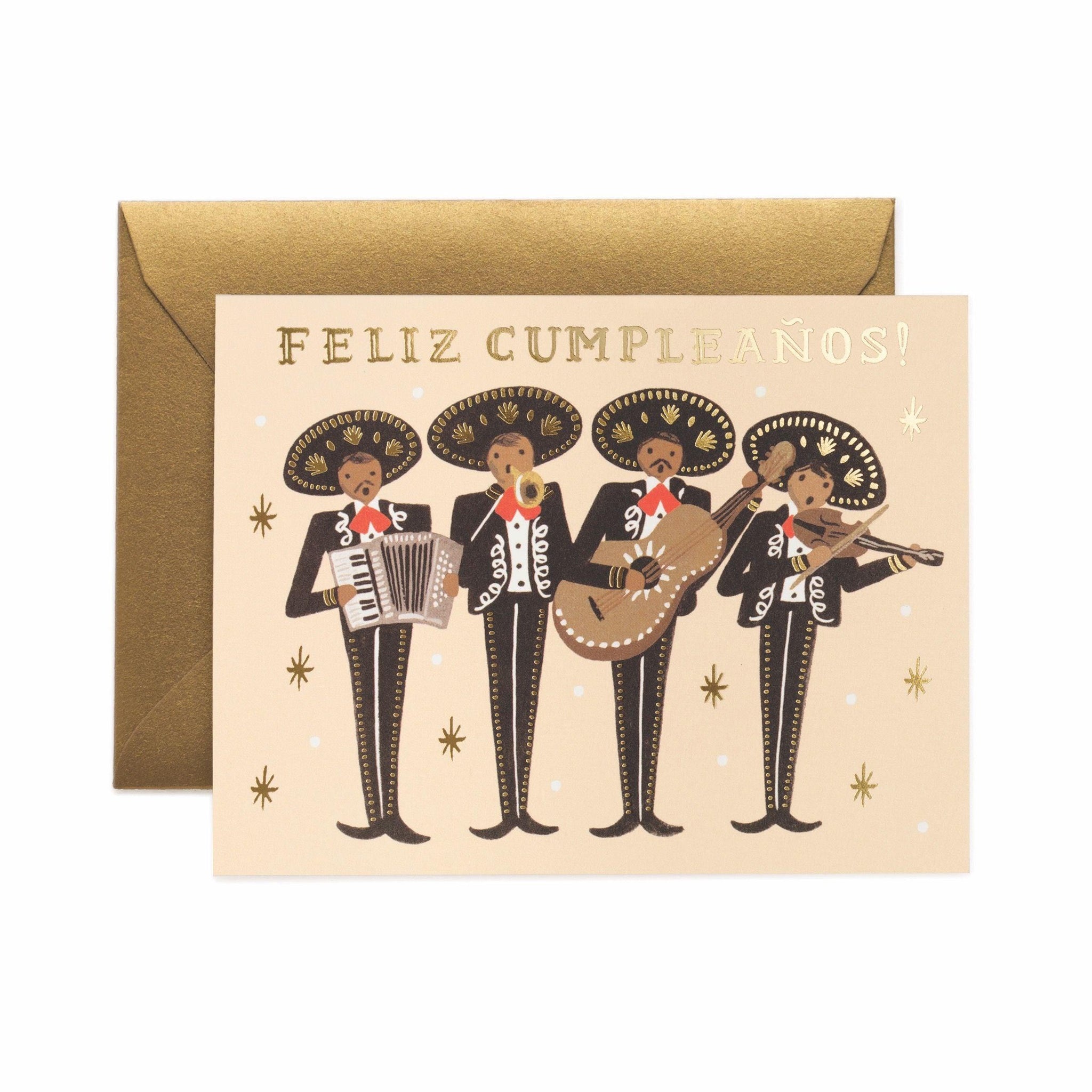 Rifle Paper Co - Single Card - Mariachi Birthday - Handworks Nouveau Paperie