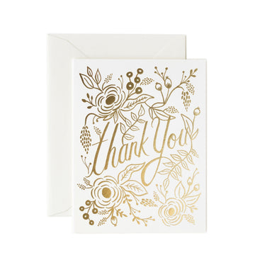 Rifle Paper Co - Single Card - Marion Thank You - Handworks Nouveau Paperie